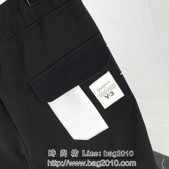 Y-3山本耀司 18秋冬新品系列 簡約三道杠 全棉針織休閒褲 ydi1259